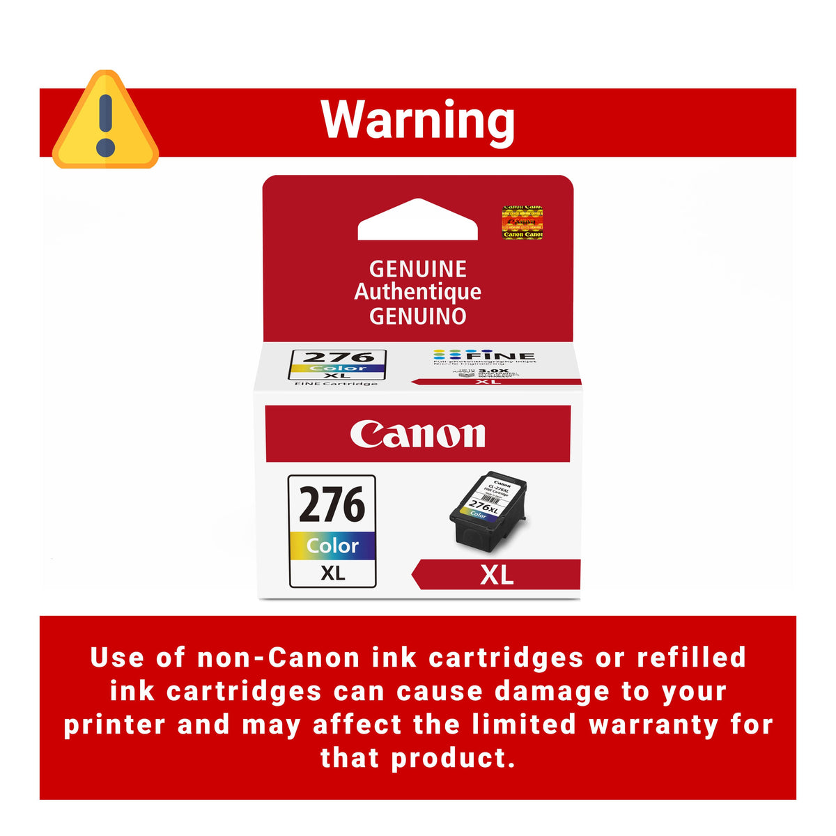 Canon - CL-276XL High-Yield Ink Cartridge - Multi