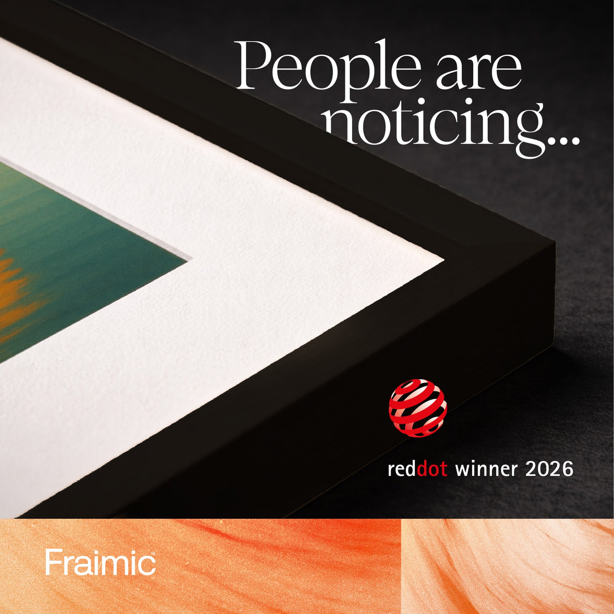 Fraimic - Large 31.5" Smart AI Digital Canvas Display and Frame