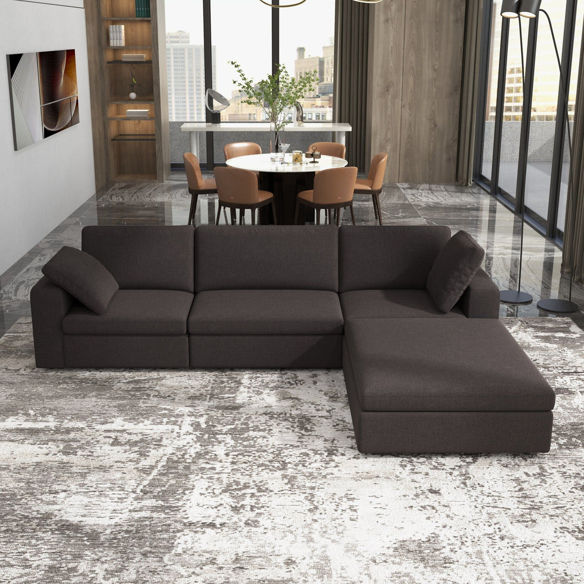 Cecilia - Modular Corner Sectional Modern Sofa