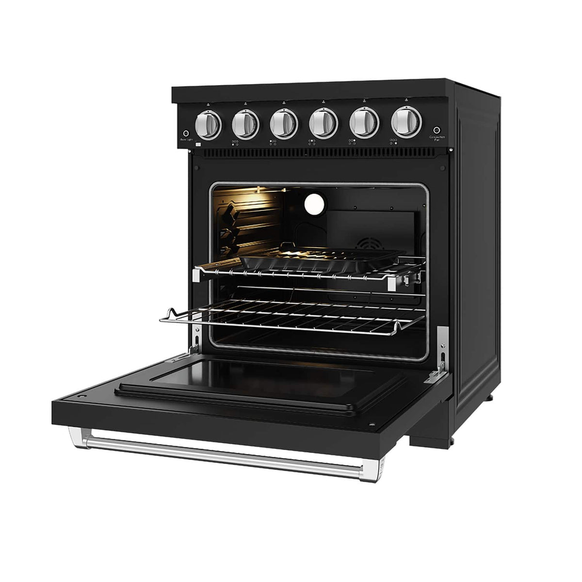 Gordon Ramsay Series by Thor Kitchen 4.55 Cu. Ft Freestanding Electric Range with Stainless Steel Hardware - Matte Black