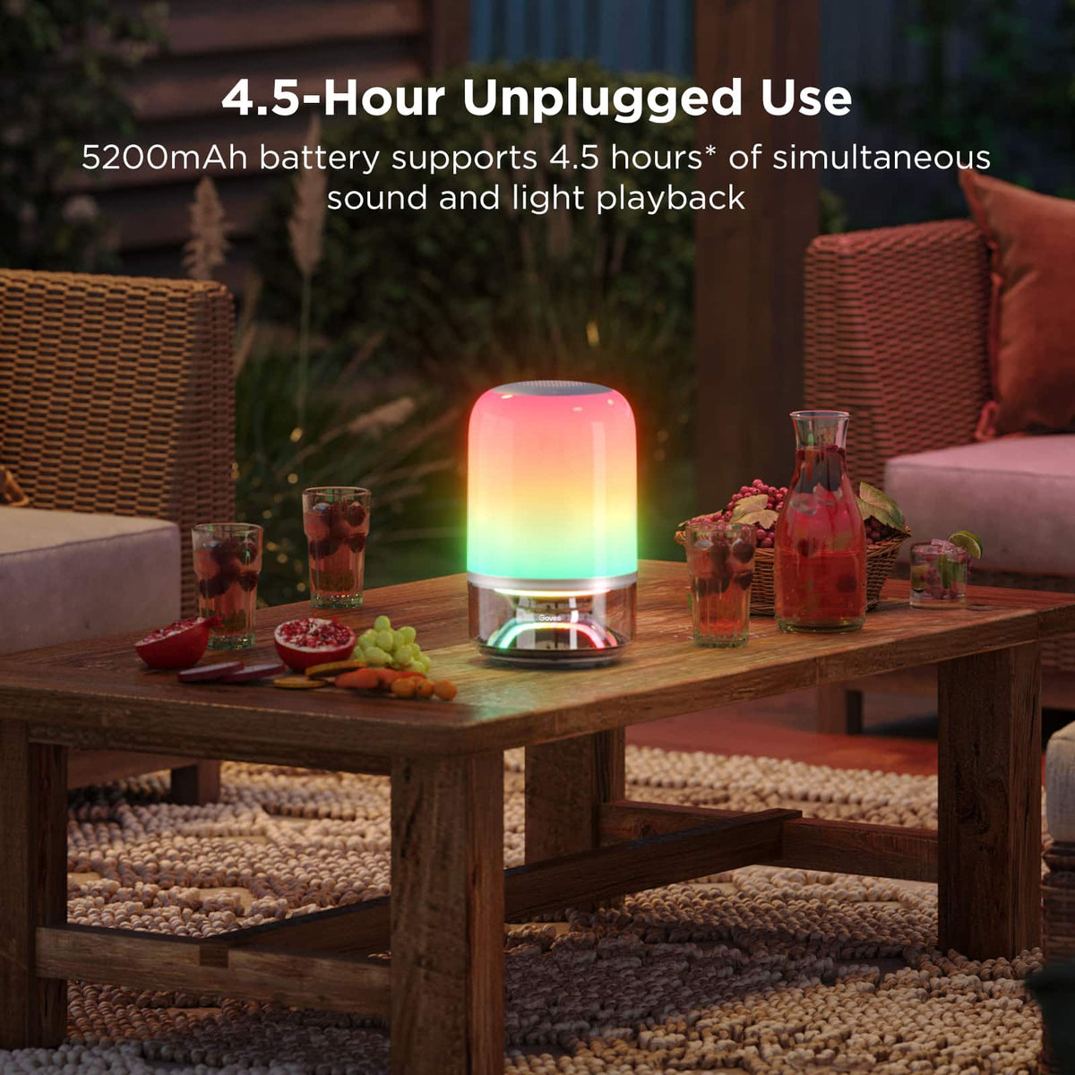 Govee - Smart Table Lamp 2 Pro Sound by JBL - Multi