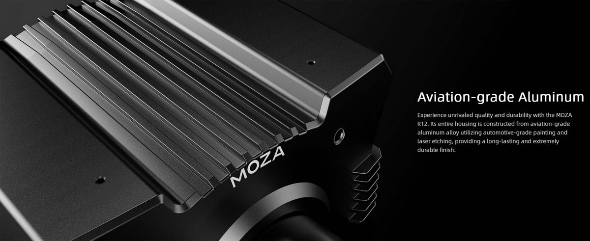 Moza Racing - R12 V2 Direct Drive Sim Racing Wheelbase for Windows - Black