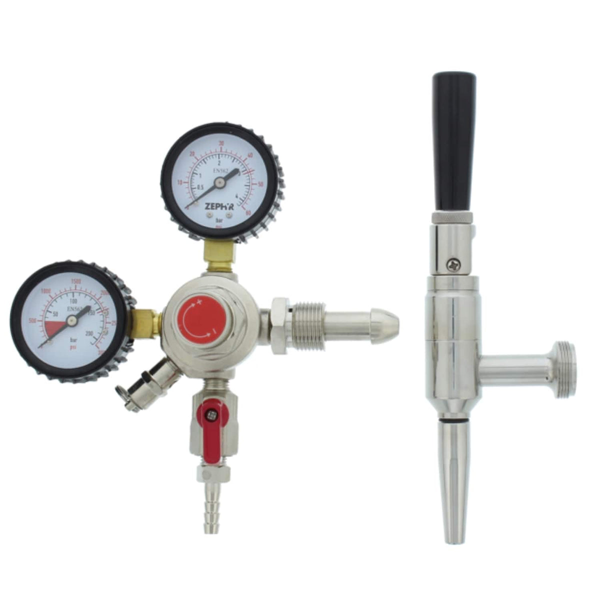 Zephyr - Presrv Kegerator Nitrogen Conversion Kit for PRKB Kegerators - Stainless Steel