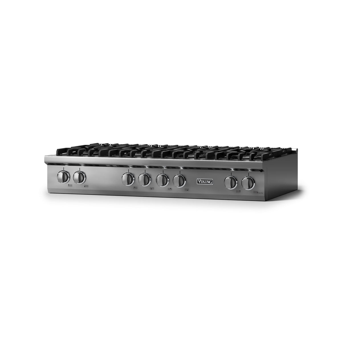 Viking - 48"W. Pro5S 8 Burner Built-in Gas Sealed Burner Rangetop-LP-Stainless Steel - Stainless Steel
