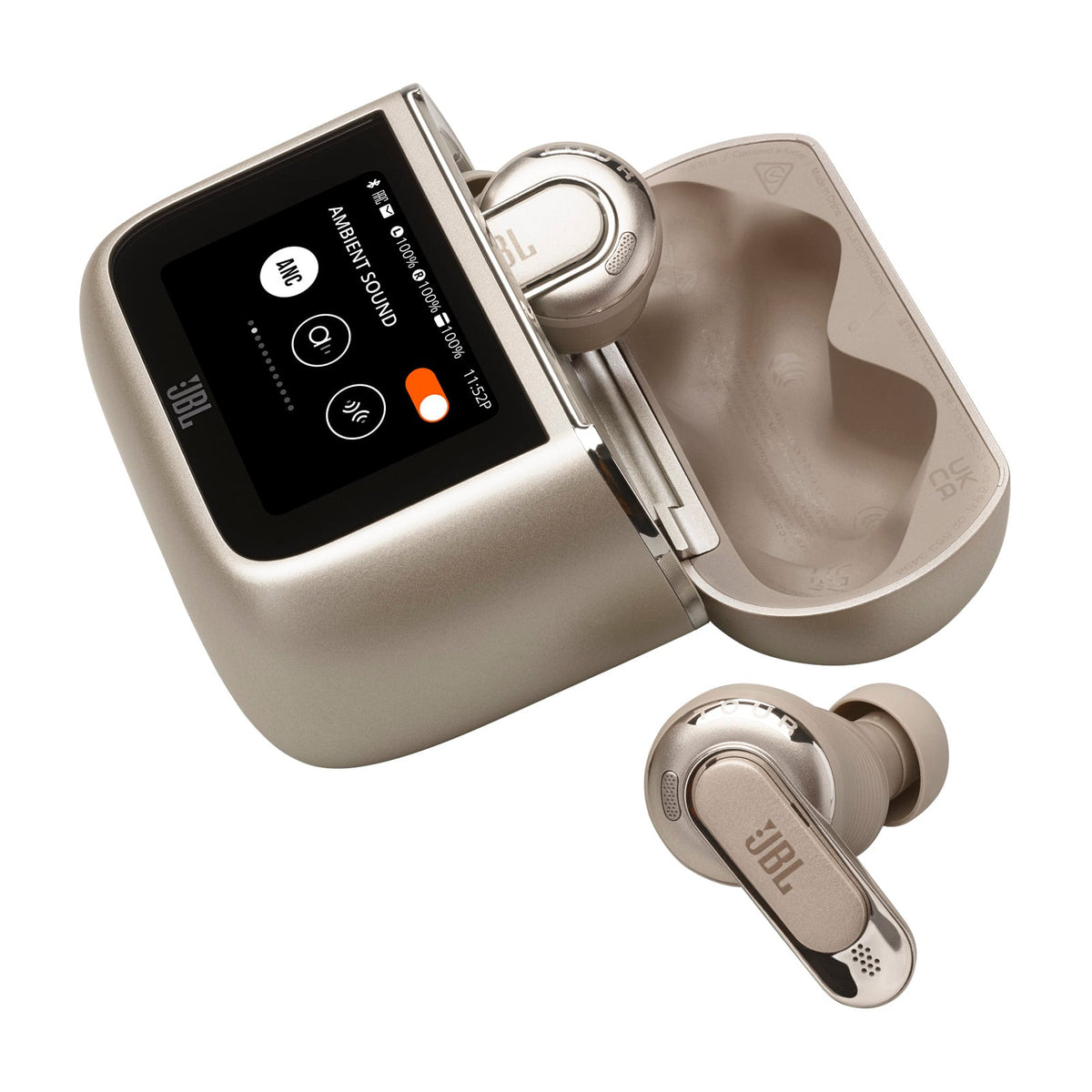JBL - Tour Pro 3 True Wireless Noise Cancelling Earbuds - 2024 - Titanium