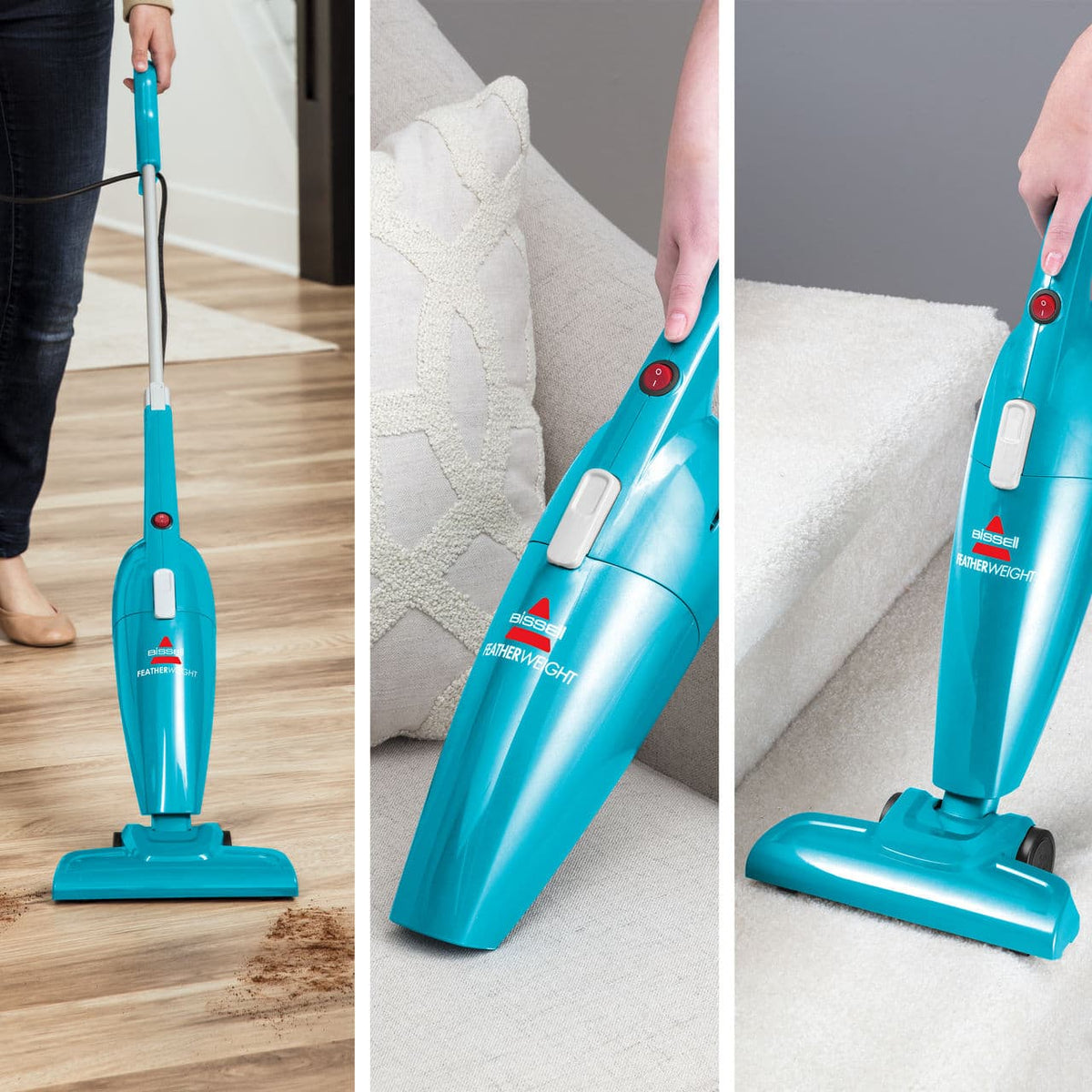 BISSELL - FeatherWeight Lightweight Stick Vacuum - Blue