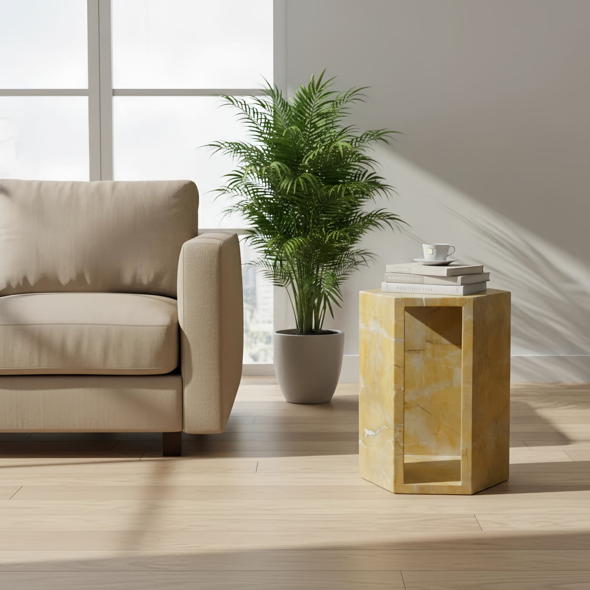 Modern Minimalist Hexagon Side Table