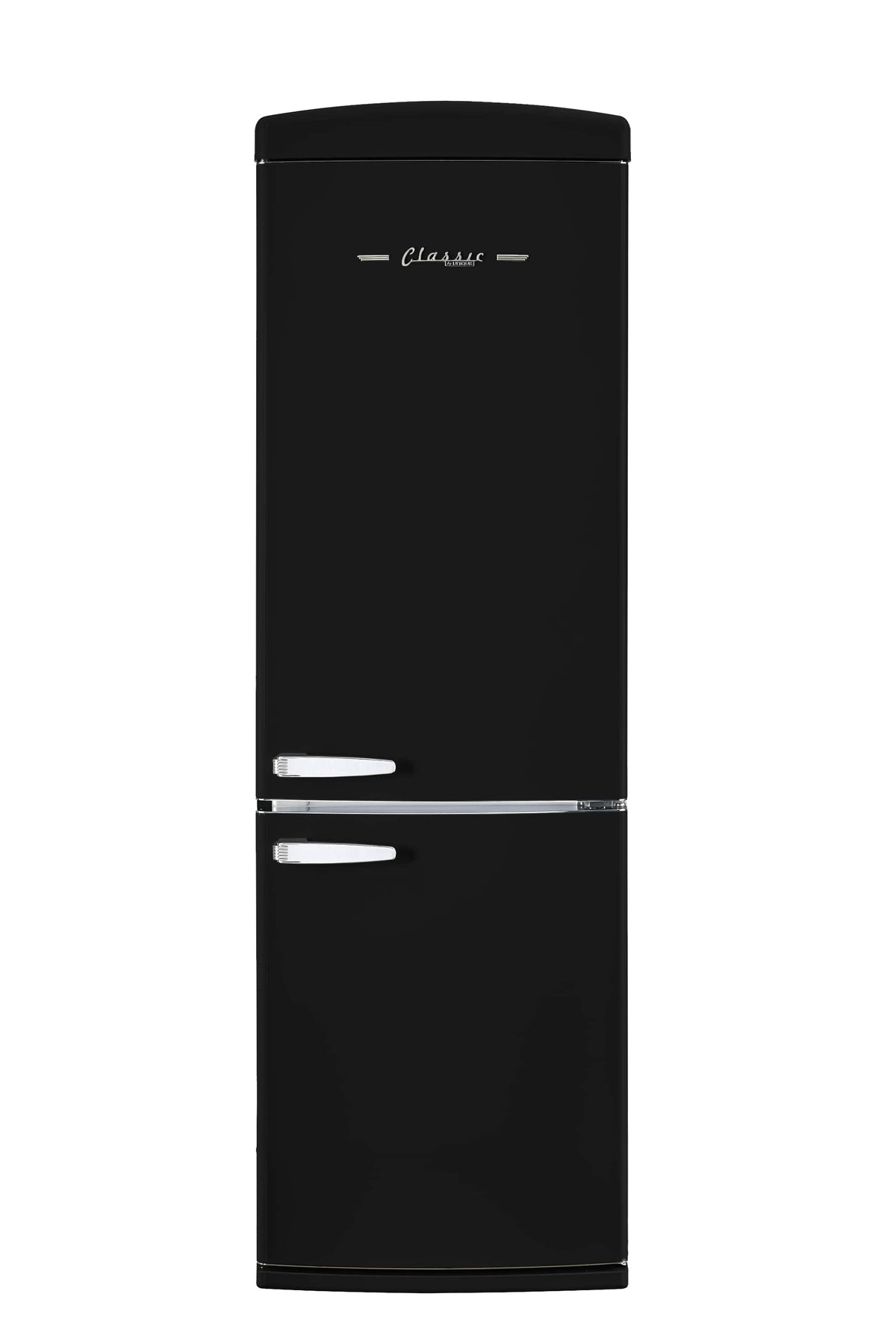 Unique Appliances - 24 in. Wide Classic Retro 23.8 in 11.7 cu. ft. Frost Free Retro Bottom Freezer Refrigerator ENERGY STAR - Matte Black