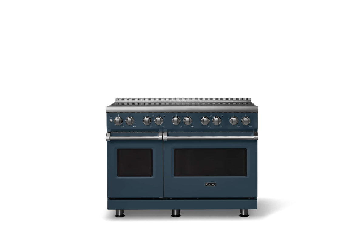 Viking - 48 in. Wide 6 Elements Pro 5 Series 7.3 Cu. Ft. Freestanding 6 Element Induction Convection Range - Squall