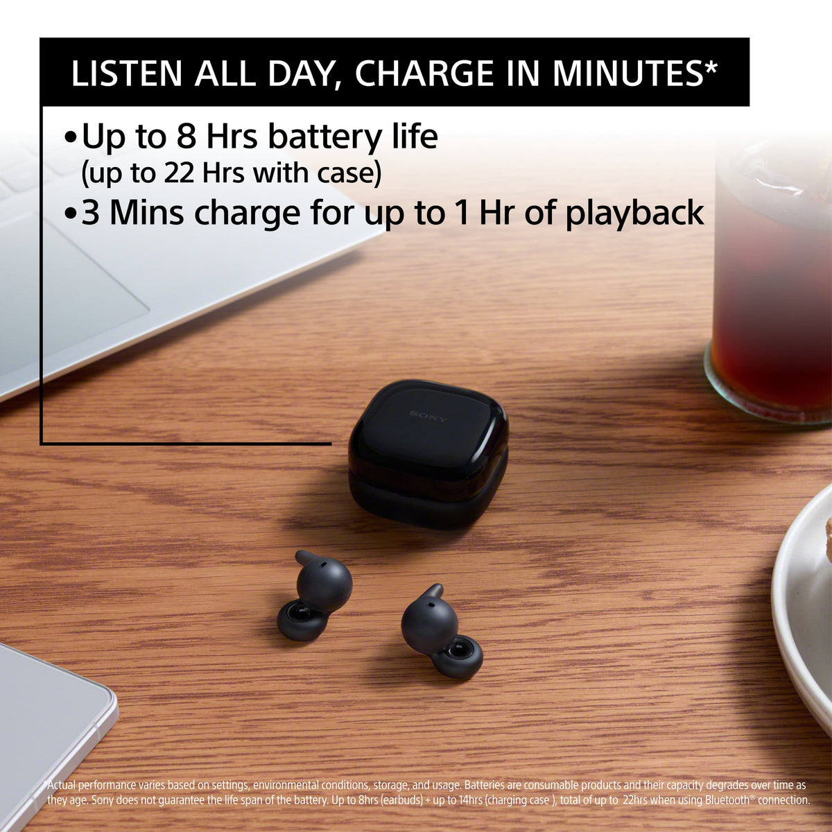 Sony - LinkBuds Open True Wireless Earbuds - Black