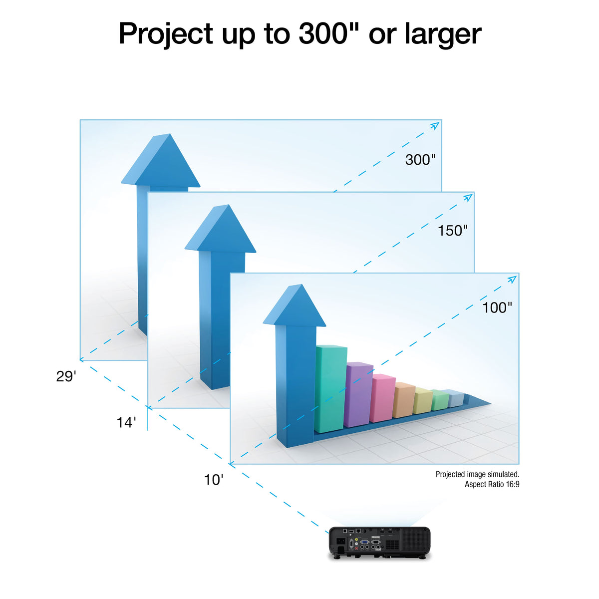 Epson - Pro EX11000 Laser Projector, 4,600 Lumens of Color and White Brightness, 3LCD, Full HD 1080p, Wireless - Black