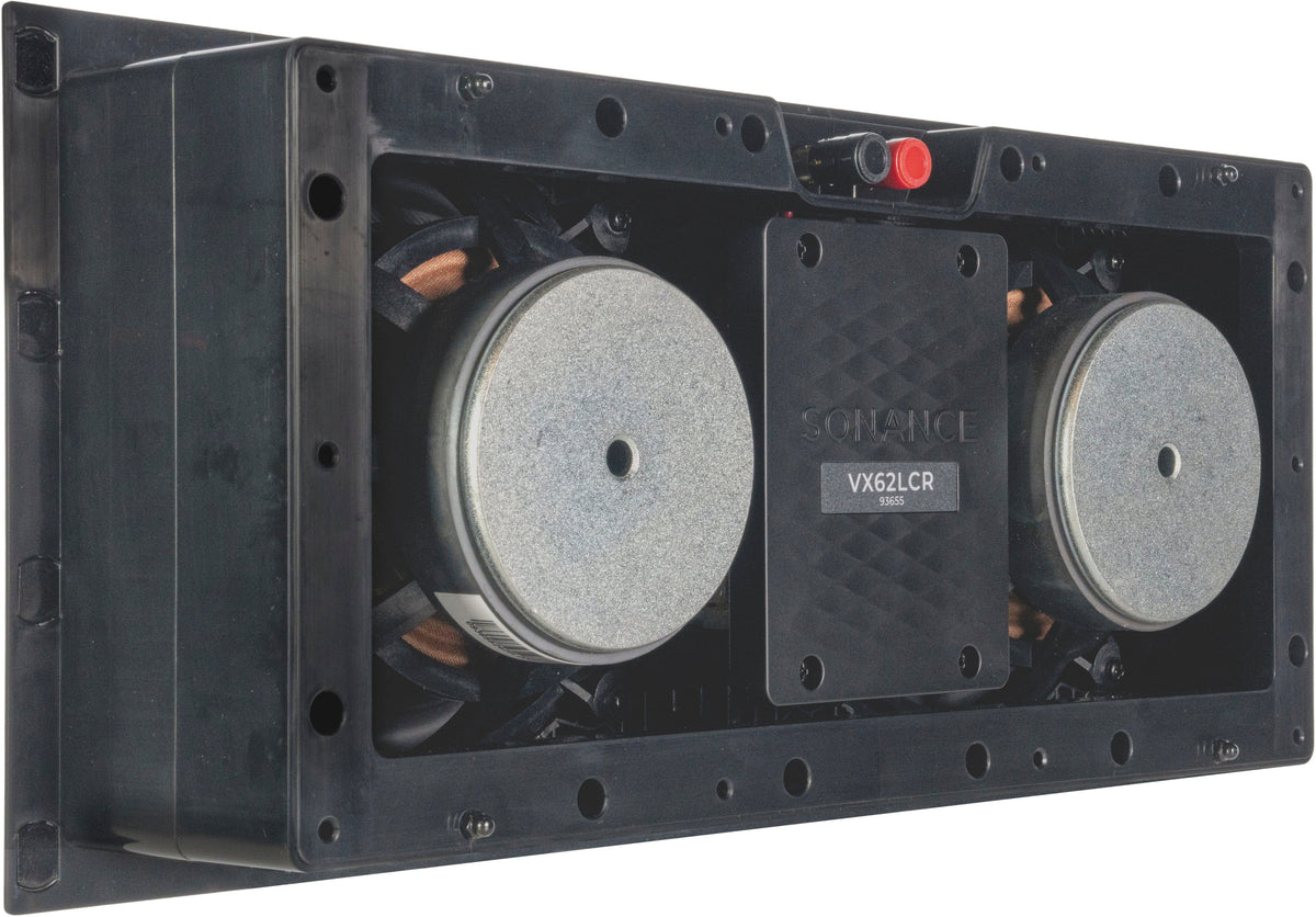 Sonance - VX62 LCR SINGLE SPEAKER - Visual Experience Series 6-1/2" 2-Way LCR (Left, Center, or Right) In Wall Speaker (Each) - Paintable White