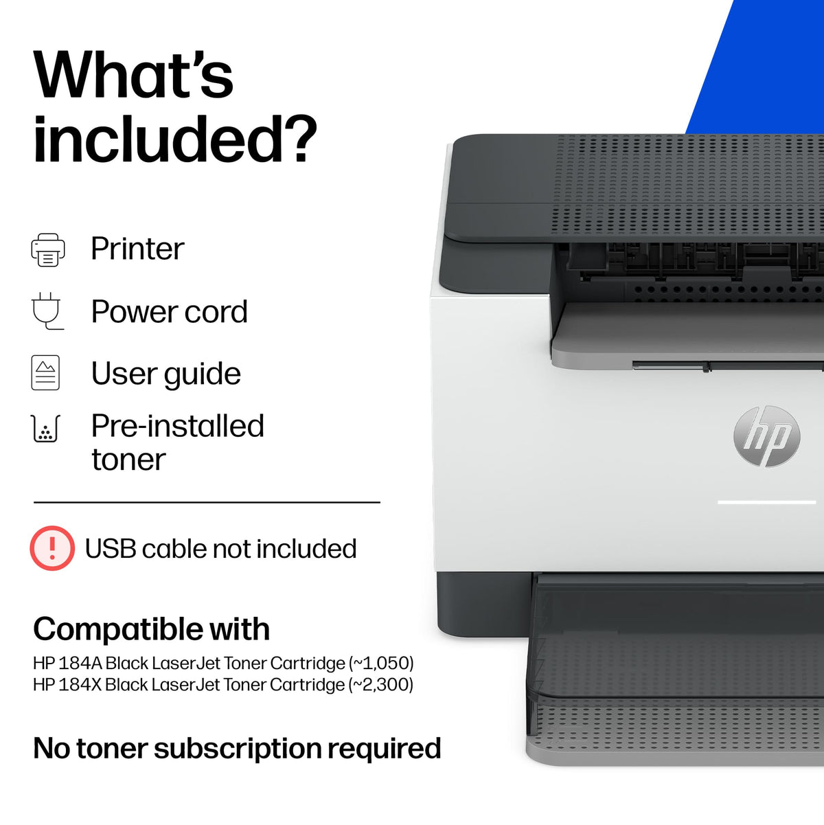 HP - LaserJet M220dw Wireless Black-and-White Compact Laser Printer, AI-Enabled - White