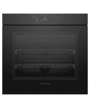 Fisher & Paykel - 30" 4.9 Cu. Ft. Single Oven, 6.8" Touchscreen, Self-Cleaning, Handleless - Minimal (Soft - Black