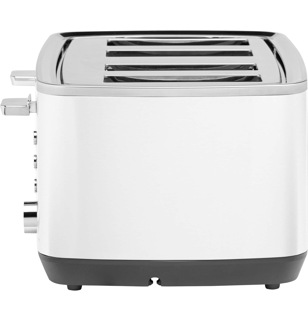 GE - 4-Slice Toaster with 7 Shade Settings and Extra Wide Slots - Snow White