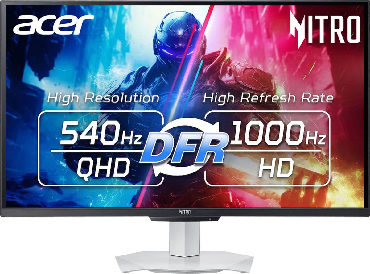 Acer - Nitro 27" IPS WQHD (2560 x 1440)540Hz AMD FreeSync Premium Gaming Monitor with HDR 600 (DisplayPort, 2 x HDMI) - White