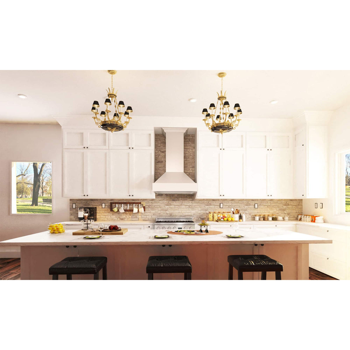 ZLINE - 48 inches - Externally Vented - Wall Range Hood - Cottage White