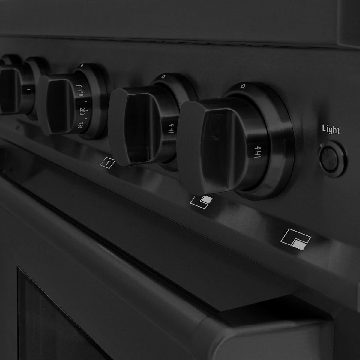 ZLINE - 30 in. Wide 4 Burner Classic Gas Range Convection Oven (CGRB-30) - Black Stainless Steel