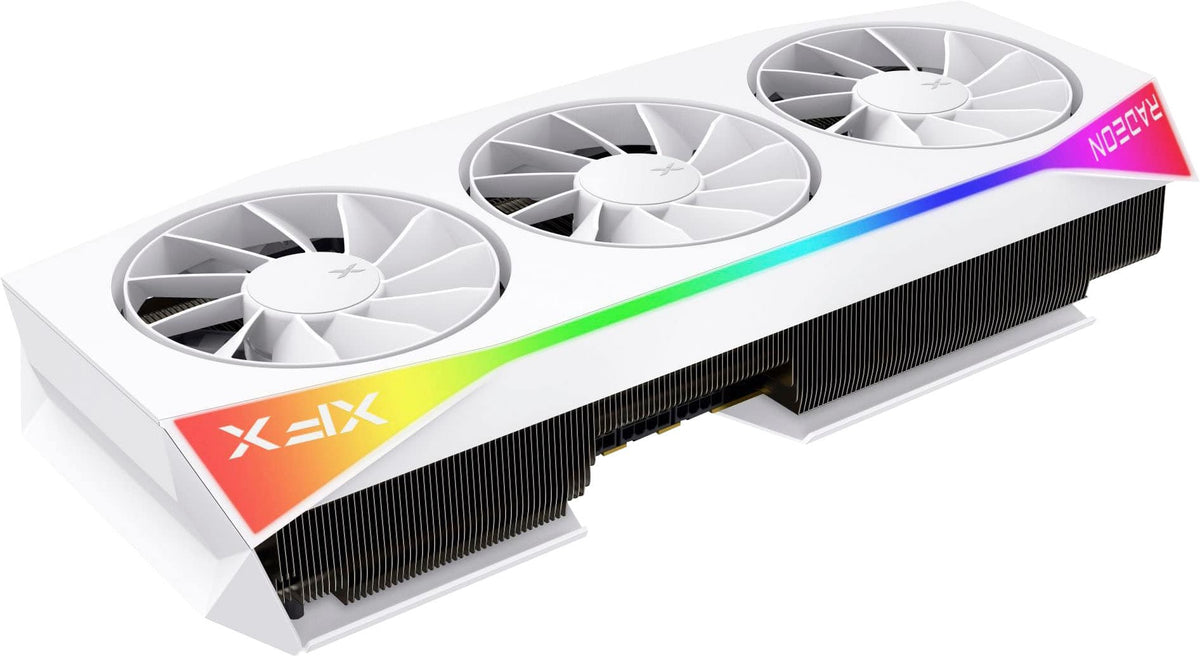 XFX - Mercury AMD Radeon RX 9070XT OC 16GB GDDR6 PCI Express 5.0 Gaming Graphics Card with RGB - White