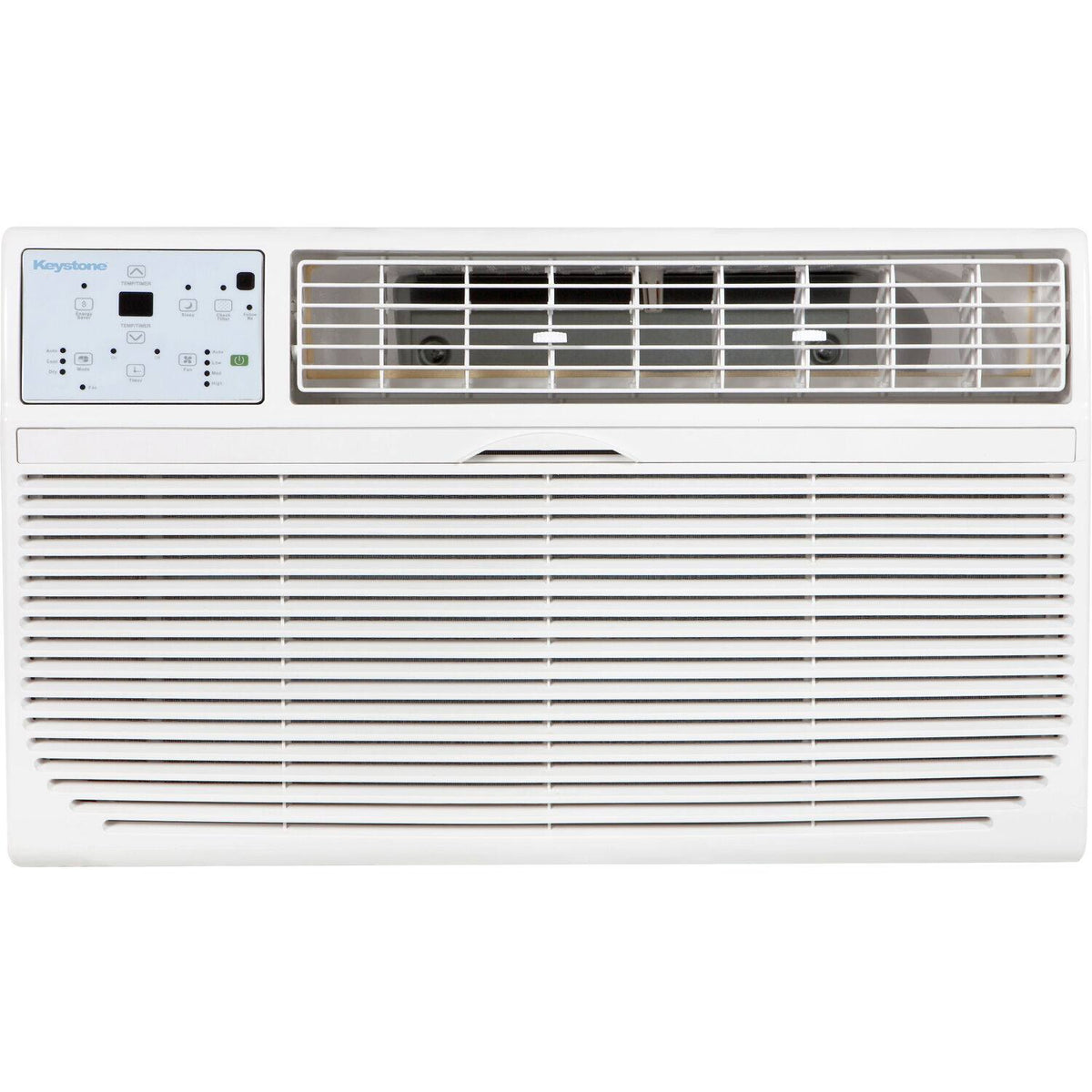 Keystone - 14,000 BTU 230V Through-the-Wall Air Conditioner with Follow Me LCD Remote Control - White