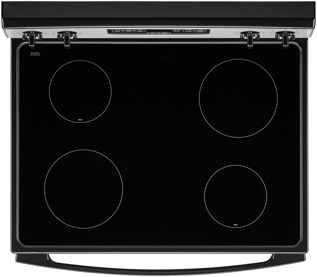 Amana - 30 in. Wide 4 elements 4.8 cu. ft. Freestanding Electric Range with Extra-Large Oven Window - Stainless Steel
