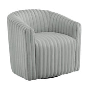 Alexa - Barrel Swivel Chair - Gray