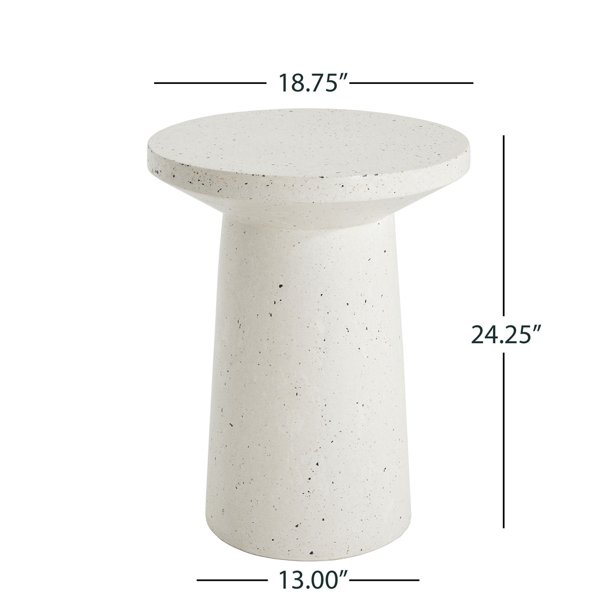 Terrazzo - Outdoor Side Table - White