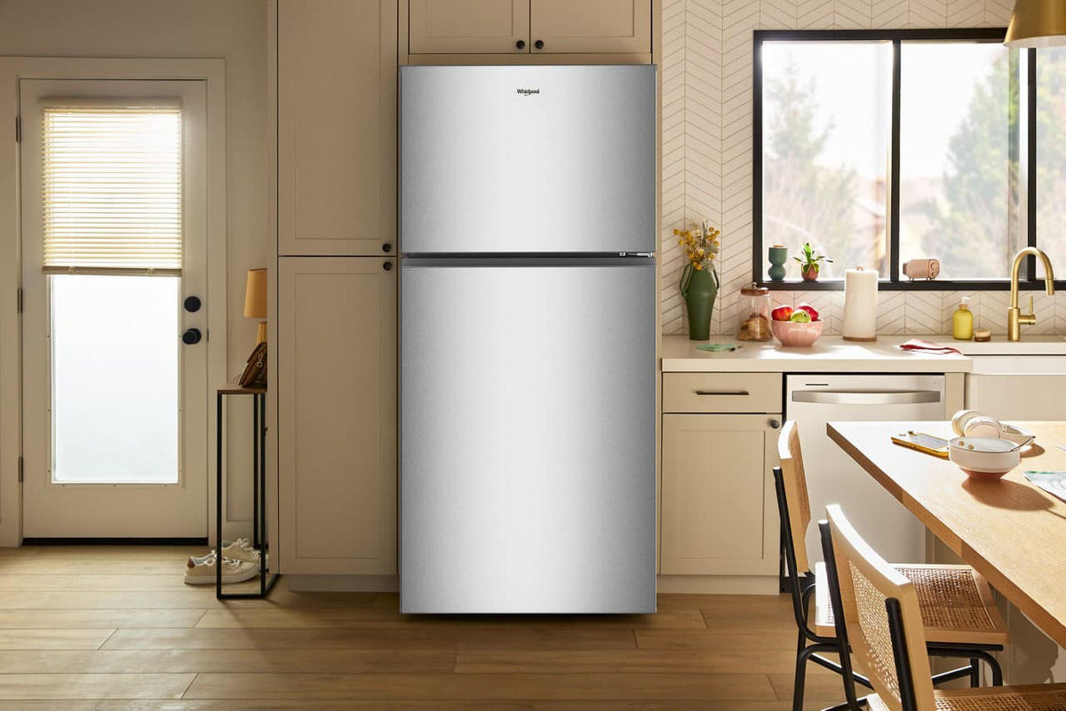 Whirlpool - 30 in. Wide 19 cu. ft. Wide Top Freezer Refrigerator with Total Coverage Cooling - White