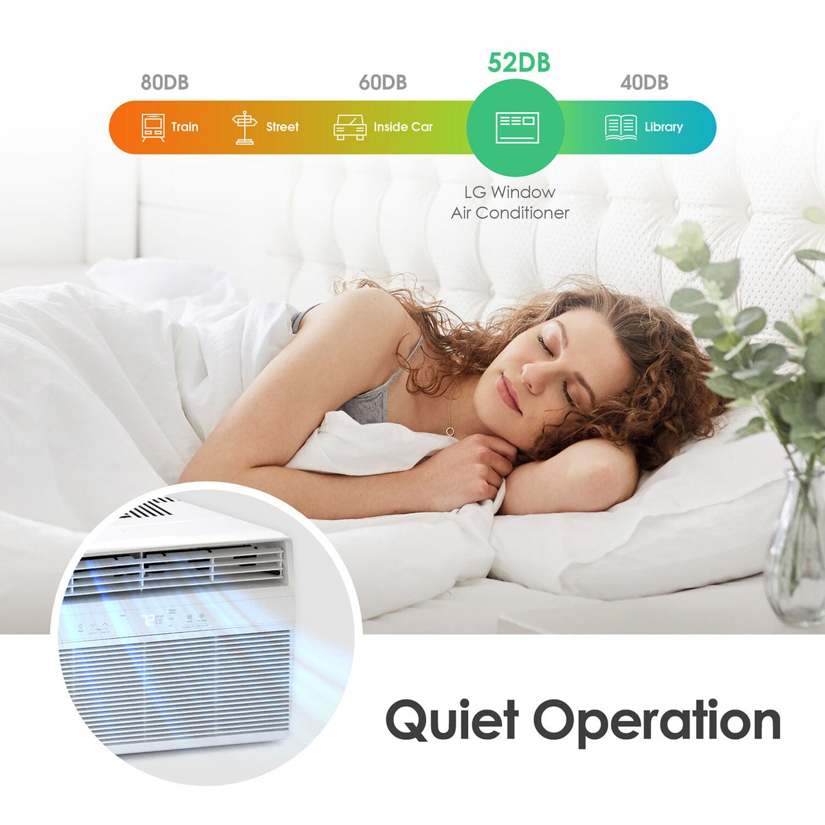 LG - 250 Sq. Ft. 6,000 BTU Window Air Conditioner - White