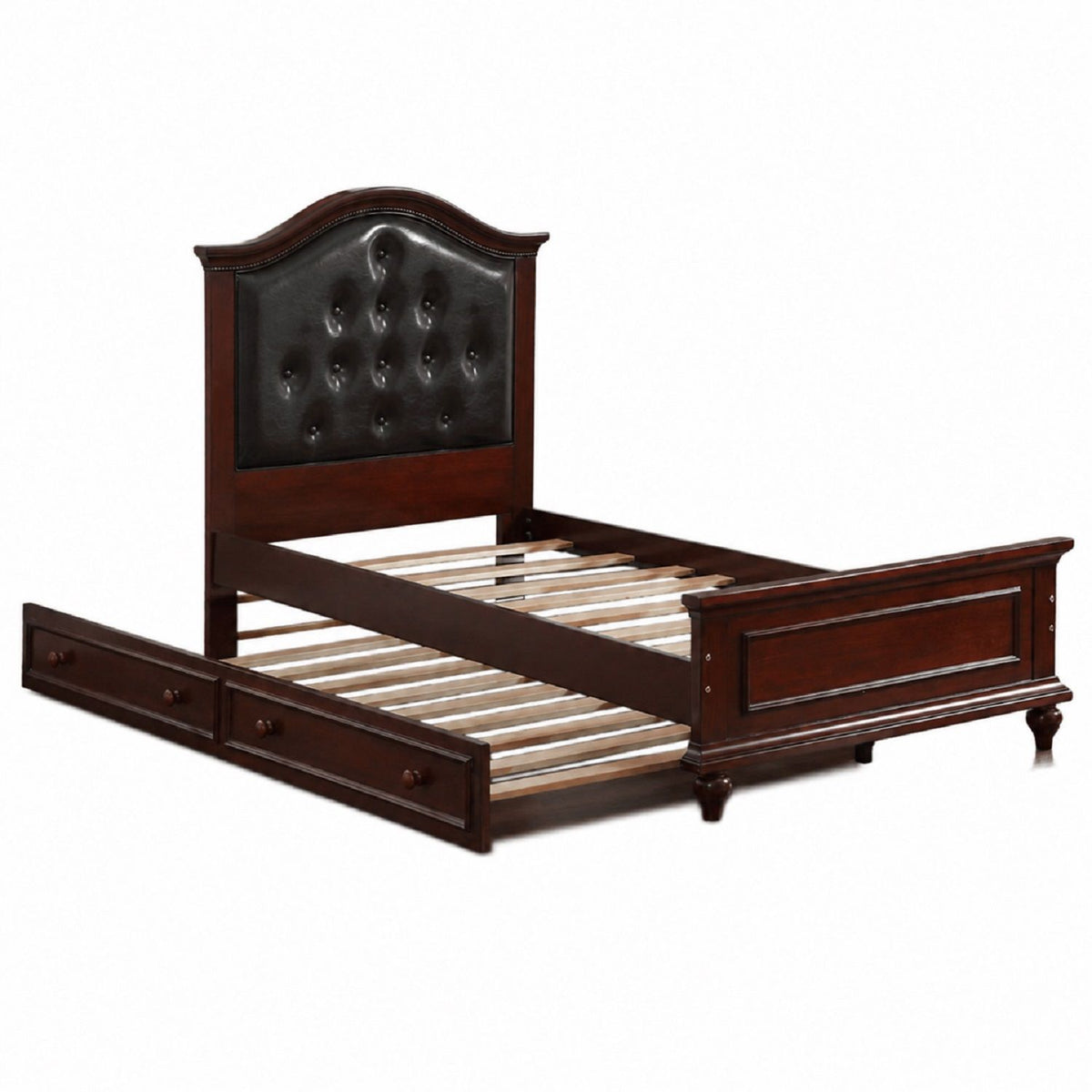 Cama de estilo contemporáneo con nido