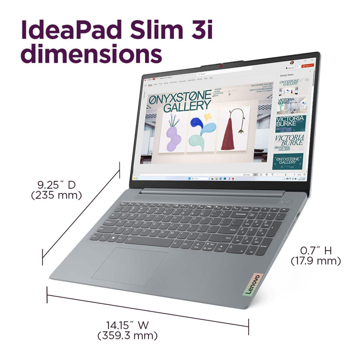 Lenovo - IdeaPad Slim 3i 15.6" Full HD Laptop - Intel Core i3-N305 2023 - 8GB Memory - 128GB UFS - Arctic Grey