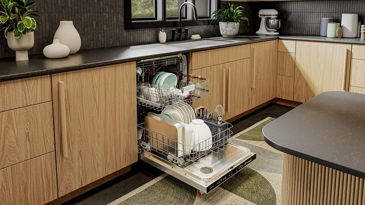KitchenAid - 24" Top Control Built-In Dishwasher with 360 Max Jets Third Rack, Advanced ProDry, Ultra-bright LED Lighting - Stainless Steel
