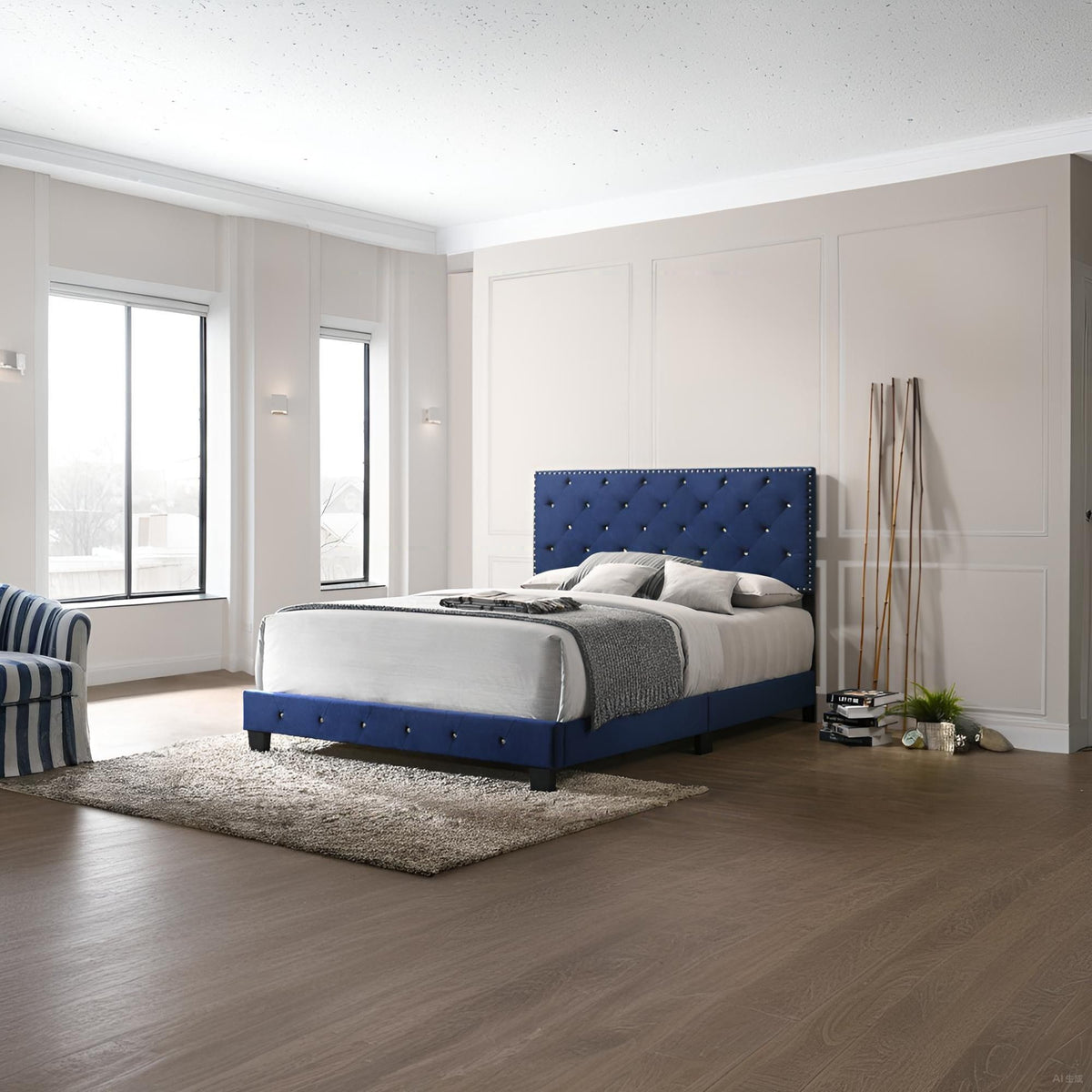 Luxurious Upholstered Bed