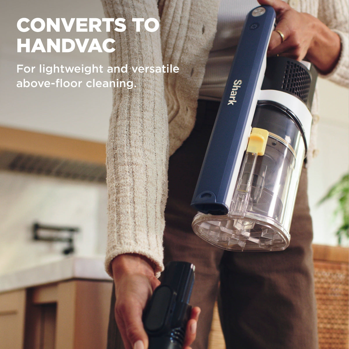 Shark - Cordless Pet, Cordless Stick vacuum with XL Dust Cup and LED Headlights, up to 40 min Runtime - Moonlight Blue
