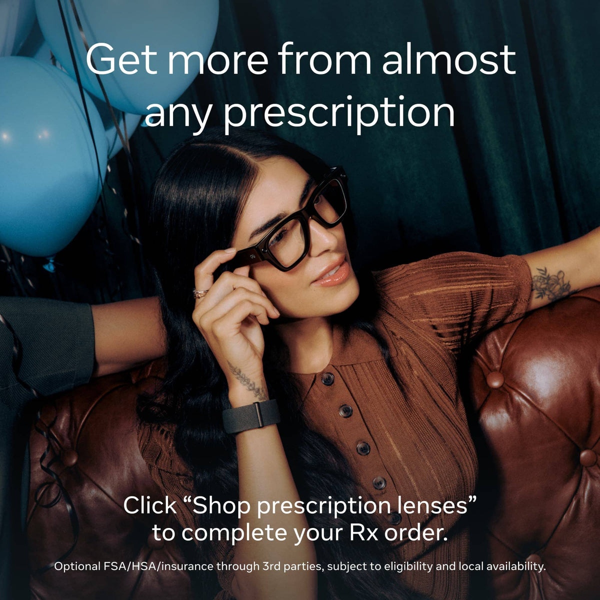 Meta - Ray-Ban Display & Neural Band | AI glasses with in-lens display - Shiny frame, large - band size 1 - Black