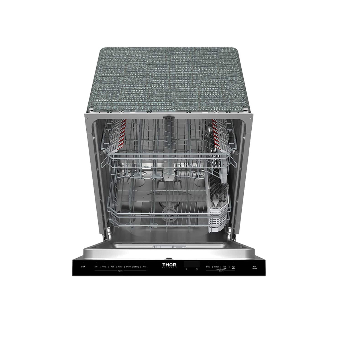 Thor Kitchen - 24" Top Control Built-In Dishwasher Stainless Steel Tub with Pocket Handle, 51 dBA - Stainless Steel