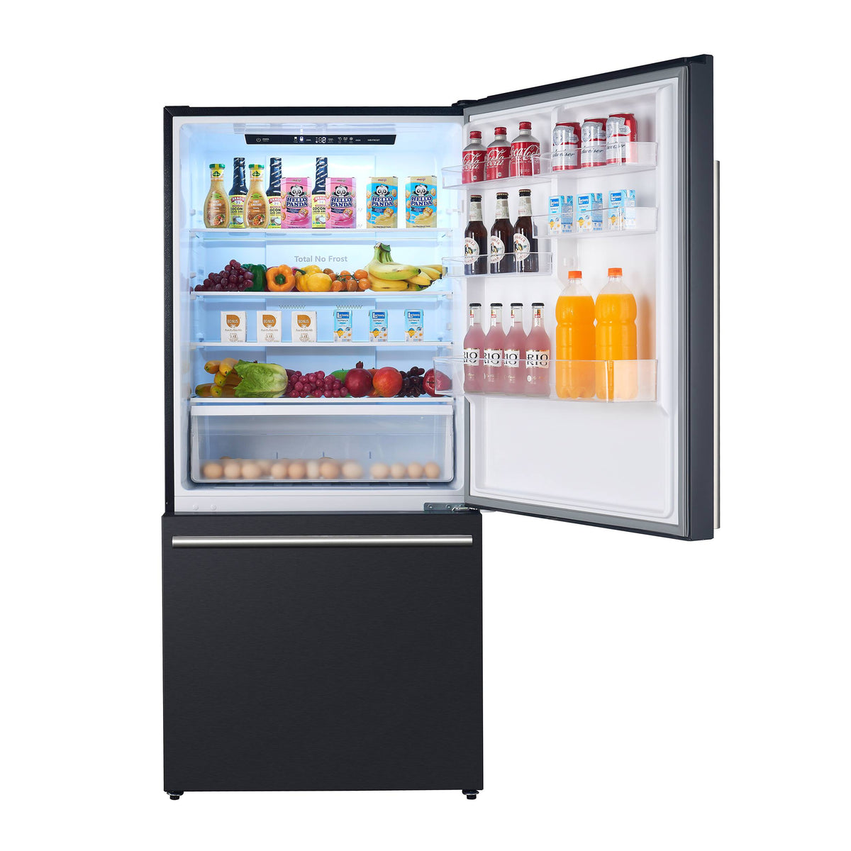 Forno Appliances - 32 in. Wide Milano Espresso 17.2 Cu. Ft. Counter-Depth Bottom Freezer Refrigerator with Right Swing Door - Black