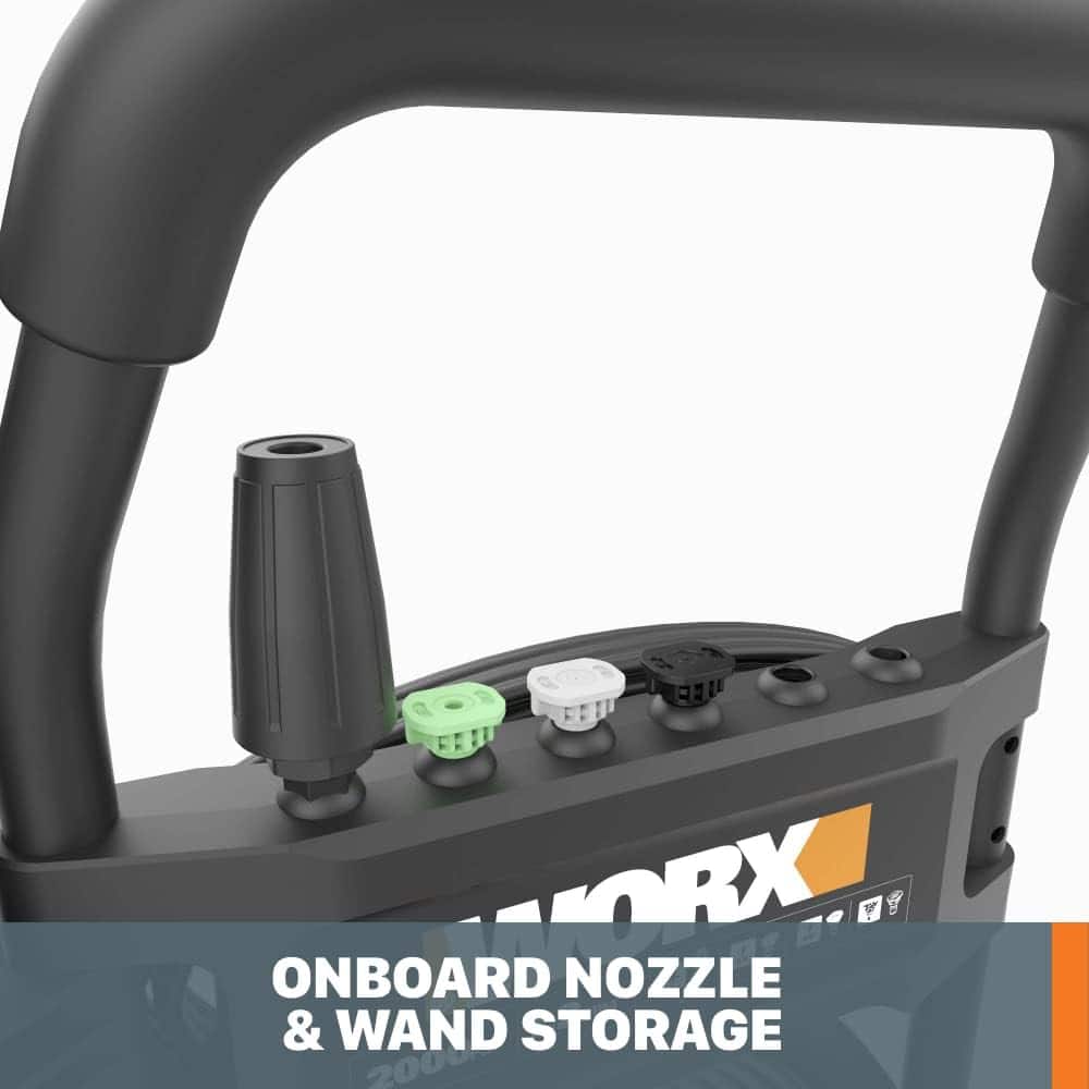 WORX - Electric Pressure Washer up to 2000 PSI - Black