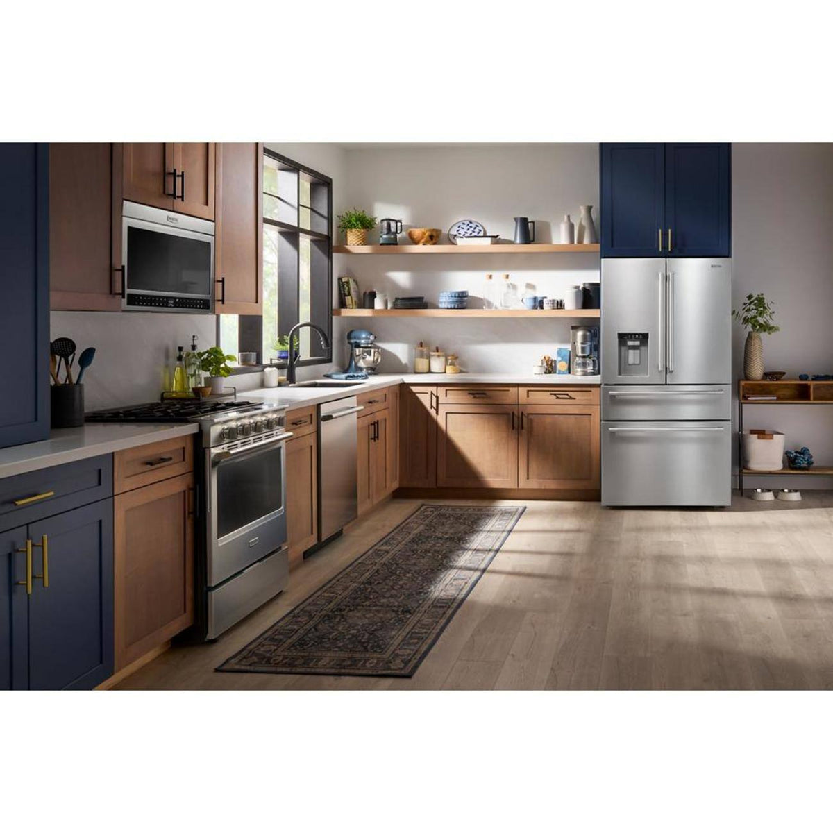 Maytag 29 Cu. Ft. XL Capacity French Door Bottom Mount Refrigerator with In-Door-Ice Dispensing System - Fingerprint-Resistant Stainless Finish