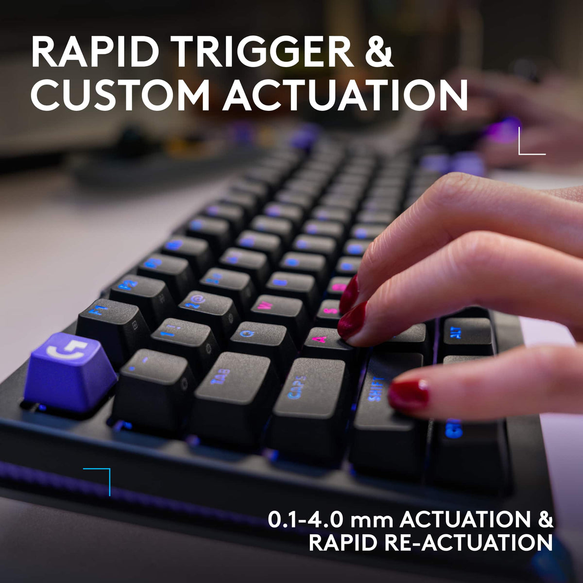 Logitech - G512 X 75 Tenkeyless DUAL SWAP Hot-Swappable TMR Analog / Mechanical Gaming Keyboard for PC, Mac with LIGHTSYNC RGB - Black