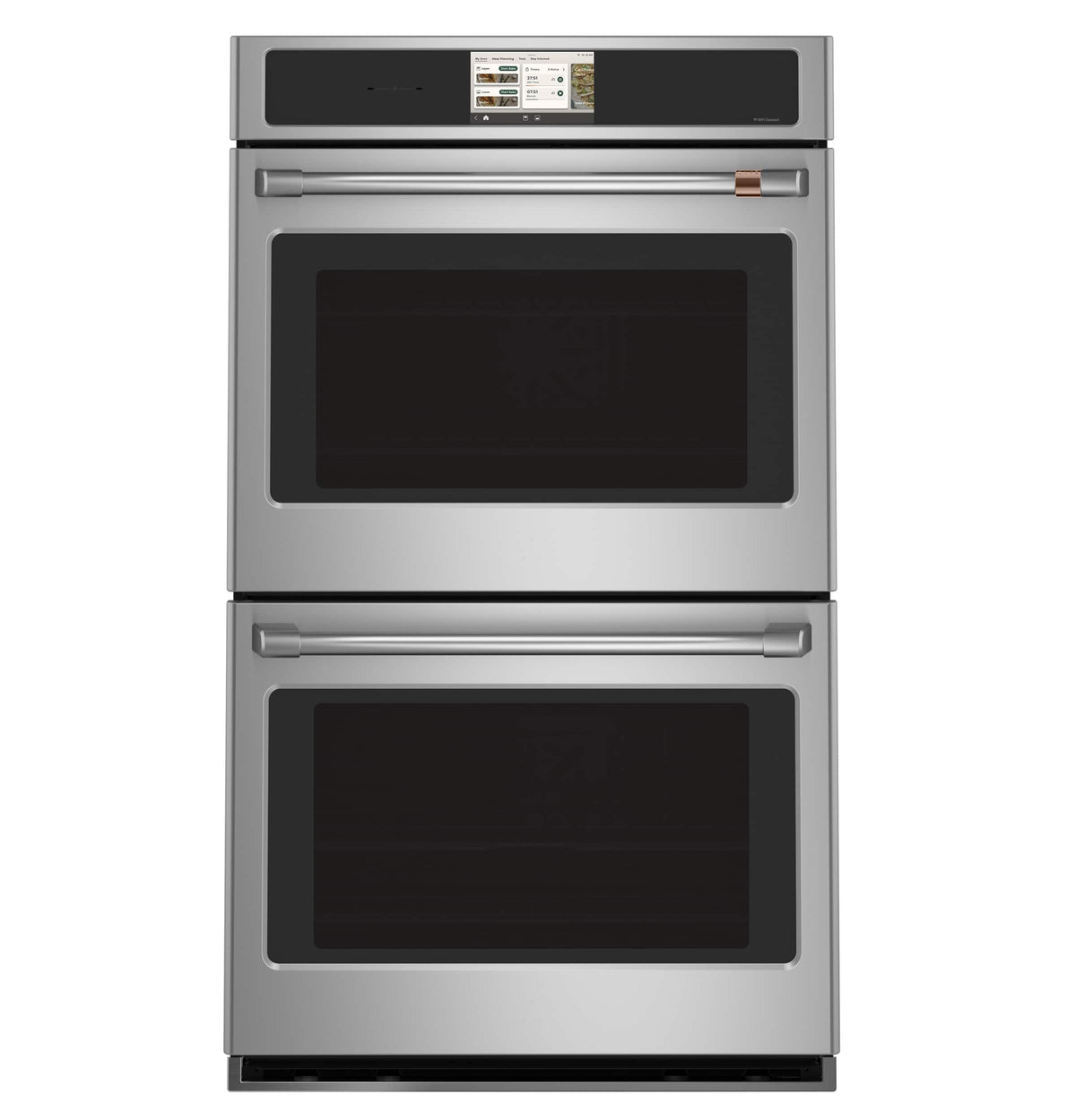 Café - 30" Smart Built-In Double Electric Convection Wall Oven with Air Fry and Precision Cooking Modes - Stainless Steel