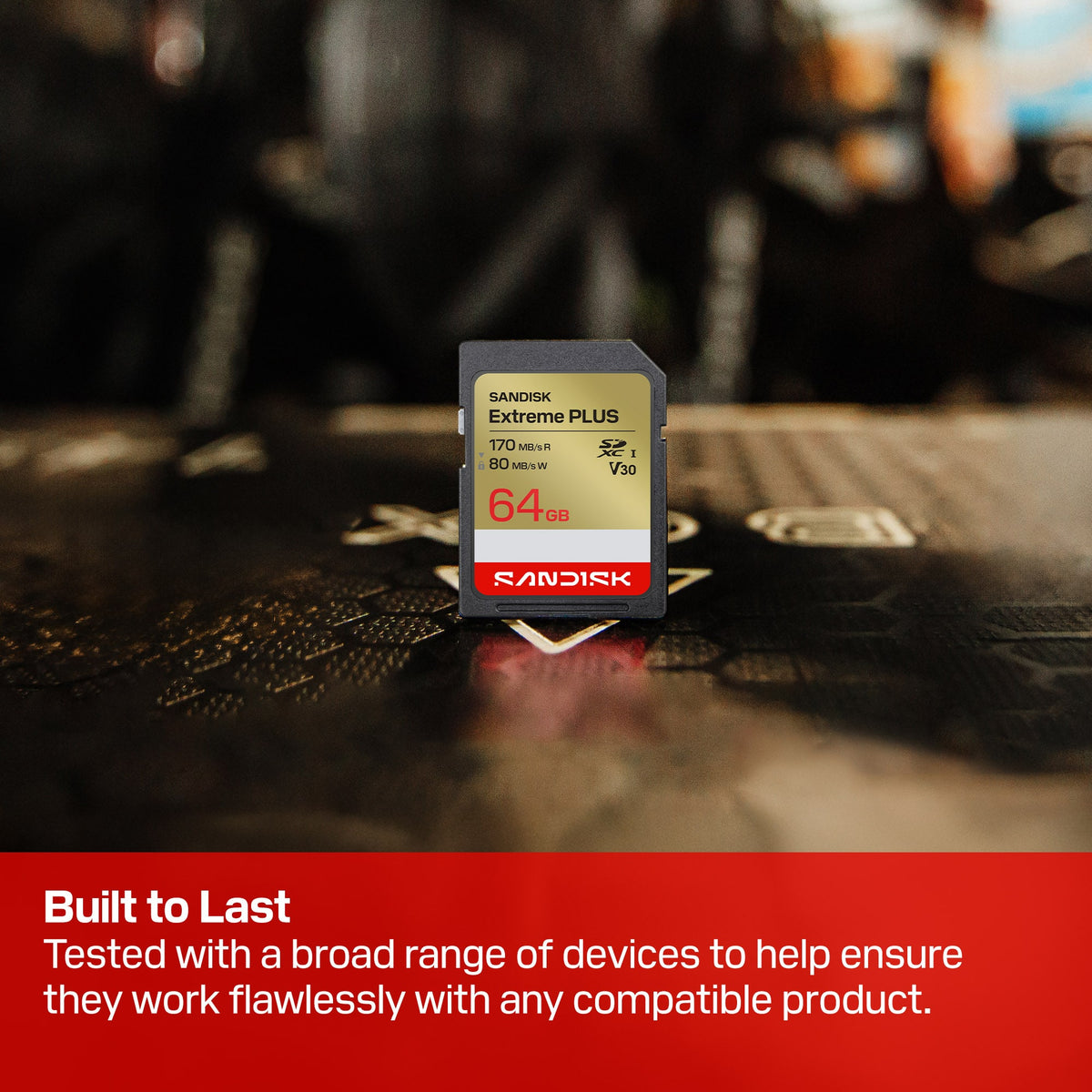 SANDISK - 64GB Extreme Plus SD UHS-I Memory Card