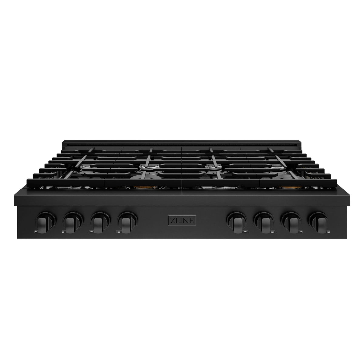 ZLINE - 48 in. Wide 8 Burner Paramount Gas Rangetop (SRTB-48) - Black Stainless Steel