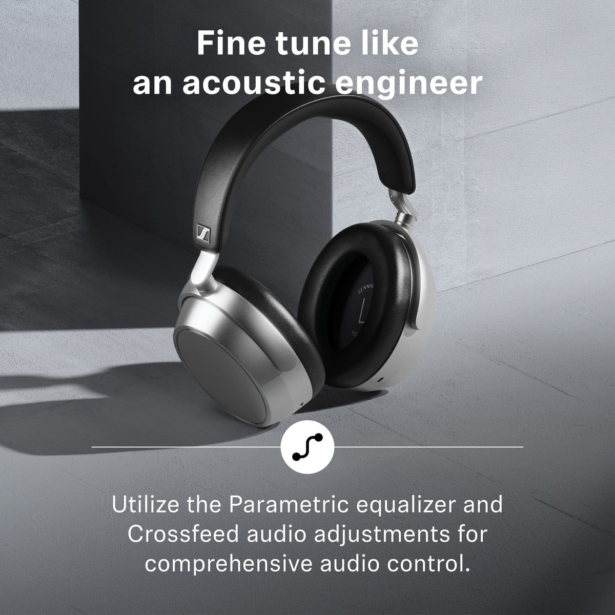 Sennheiser - HDB 630 Around-the-ear Bluetooth Wireless Headphones - Silver
