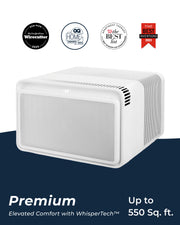 Windmill - WhisperTech 12,000 BTU Smart Window Air Conditioner with Inverter Technology - White