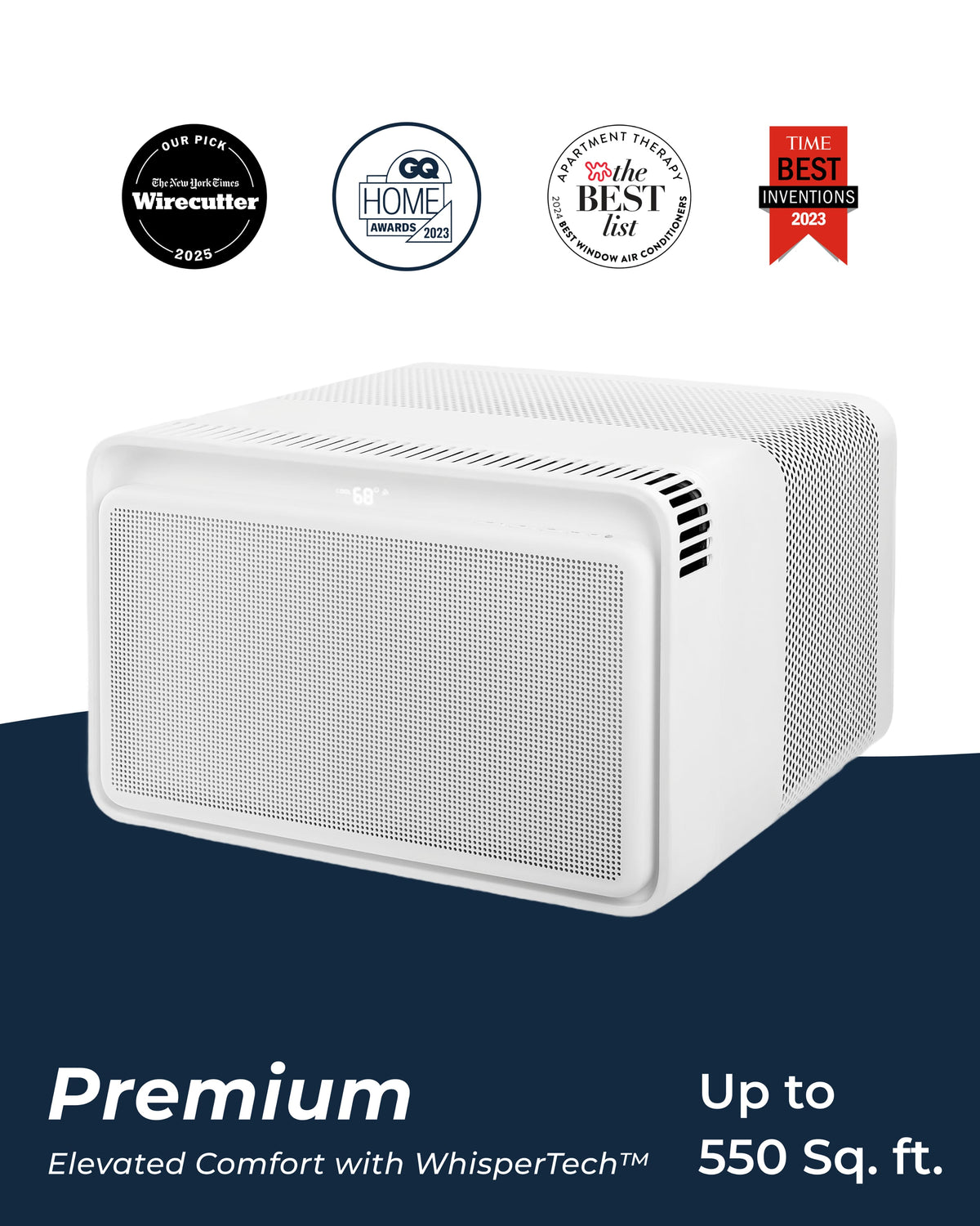 Windmill - WhisperTech 12,000 BTU Smart Window Air Conditioner with Inverter Technology - White