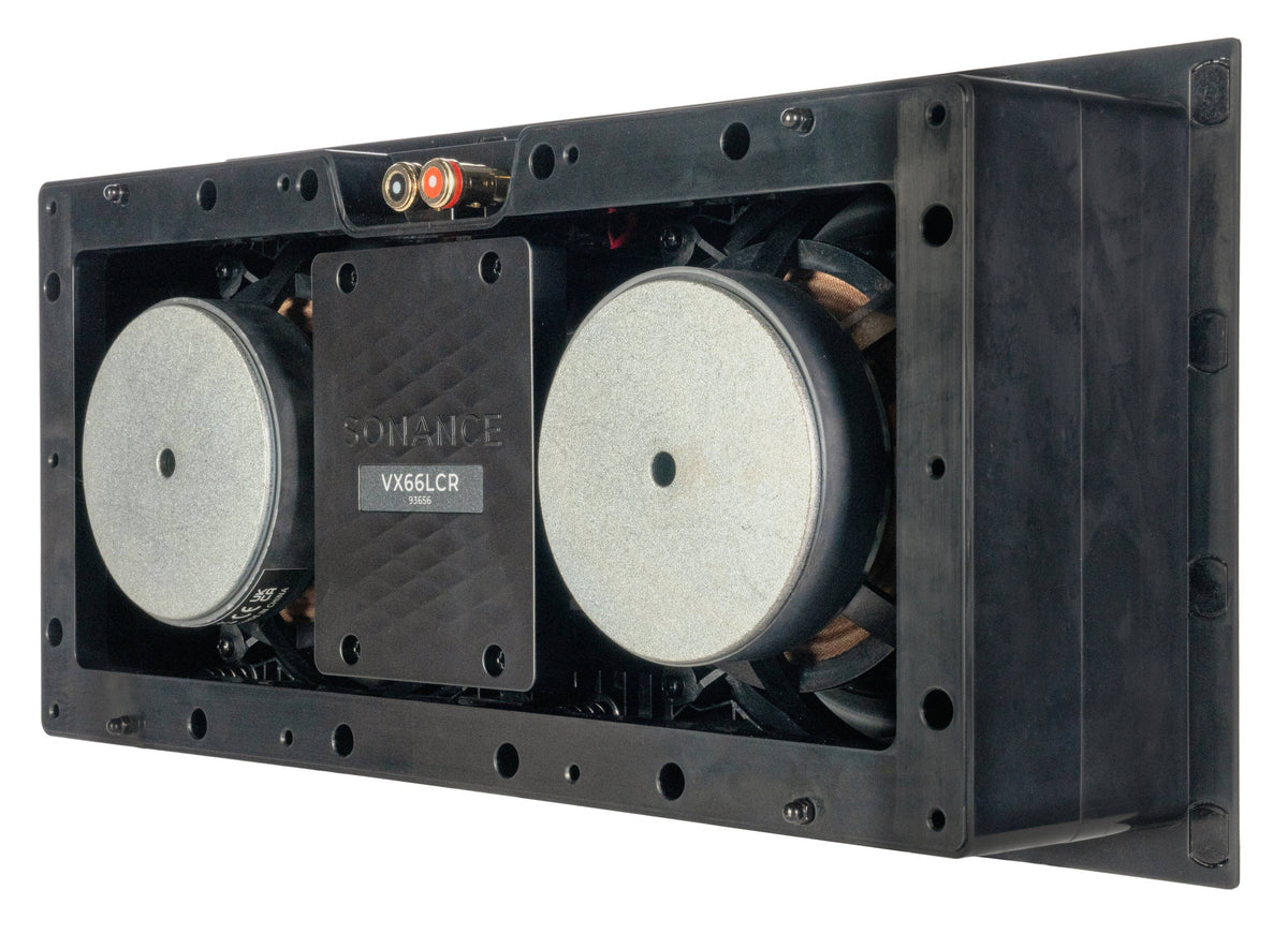 Sonance - VX66 LCR SINGLE SPEAKER - Visual Experience Series 6-1/2" 2-Way LCR (Left, Center, or Right) In Wall Speaker (Each) - Paintable White
