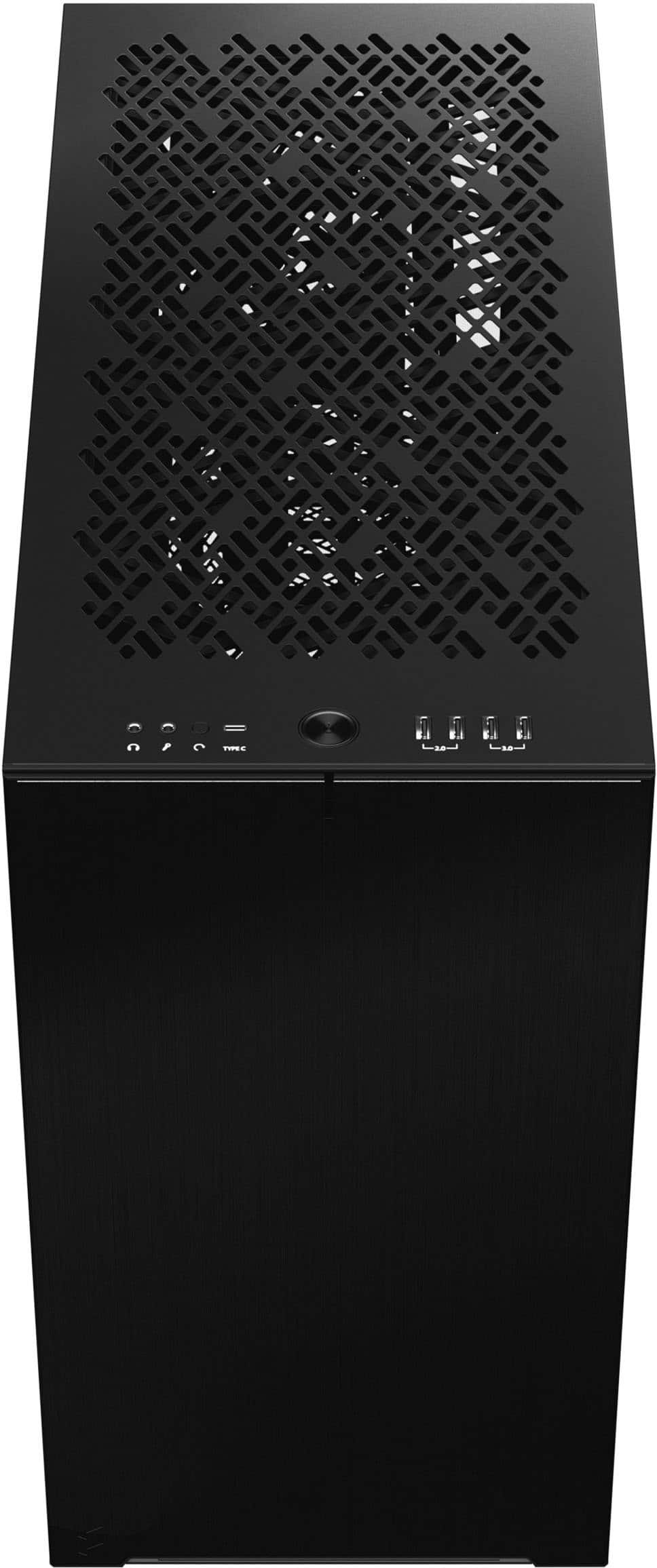 Fractal Design - Define 7 Black Brushed Aluminum/Steel E-ATX Silent Modular Mid Tower PC Case - Black
