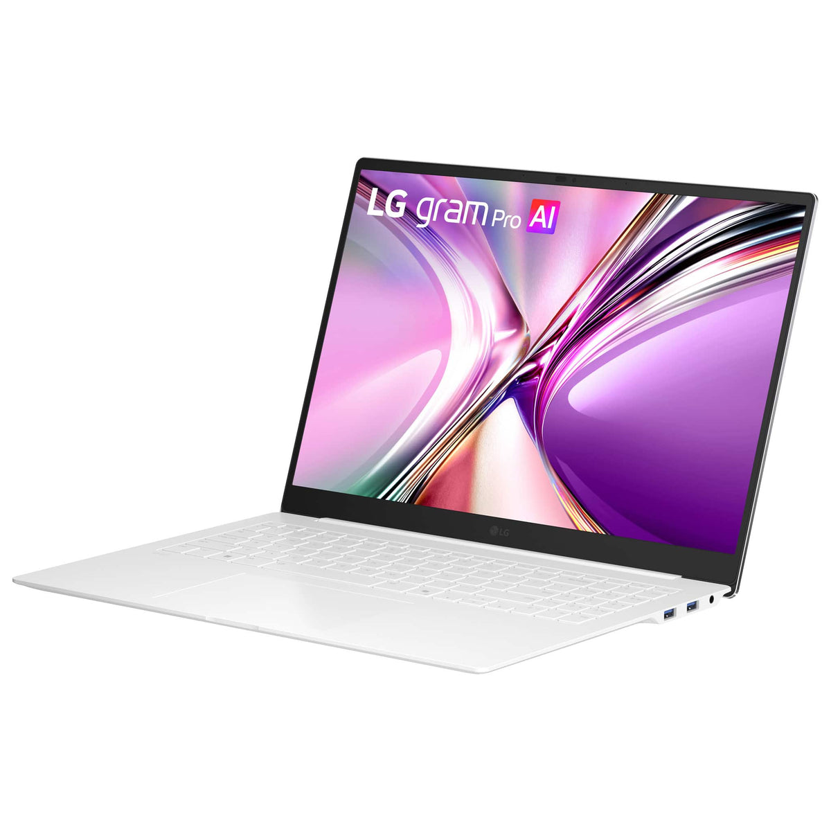 LG - gram Pro 16" 144Hz 2.5K Laptop AMD Ryzen AI 7 Processor 450 with 32GB RAM - 2TB SSD - Copilot + PC - Aerominum White