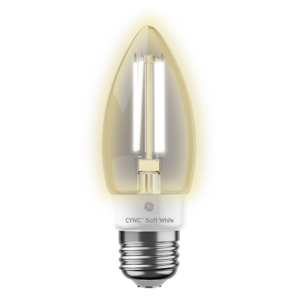 Cync - Decorative Smart LED Light Bulbs Medium Base (2 Pack) - Soft - White